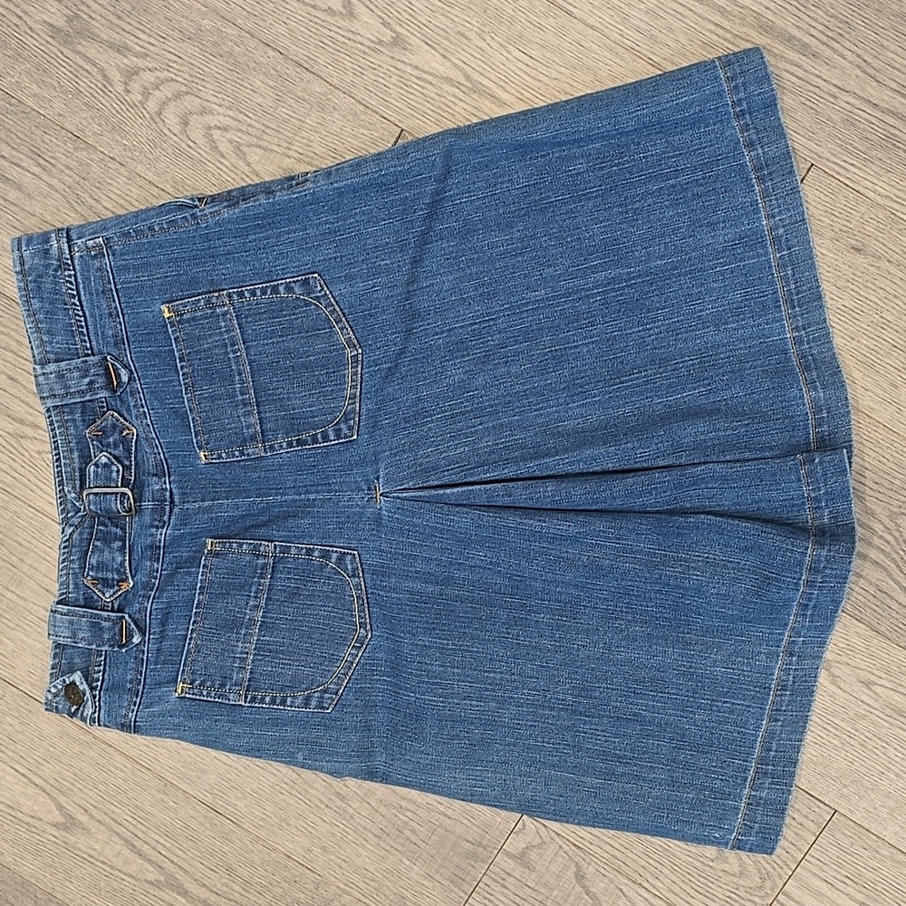 GAP VINTAGE STRETCH JEAN SKIRT - Picture 2 of 4